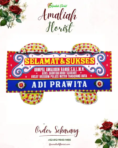 Papan Bunga Ucapan Selamat Rufaer